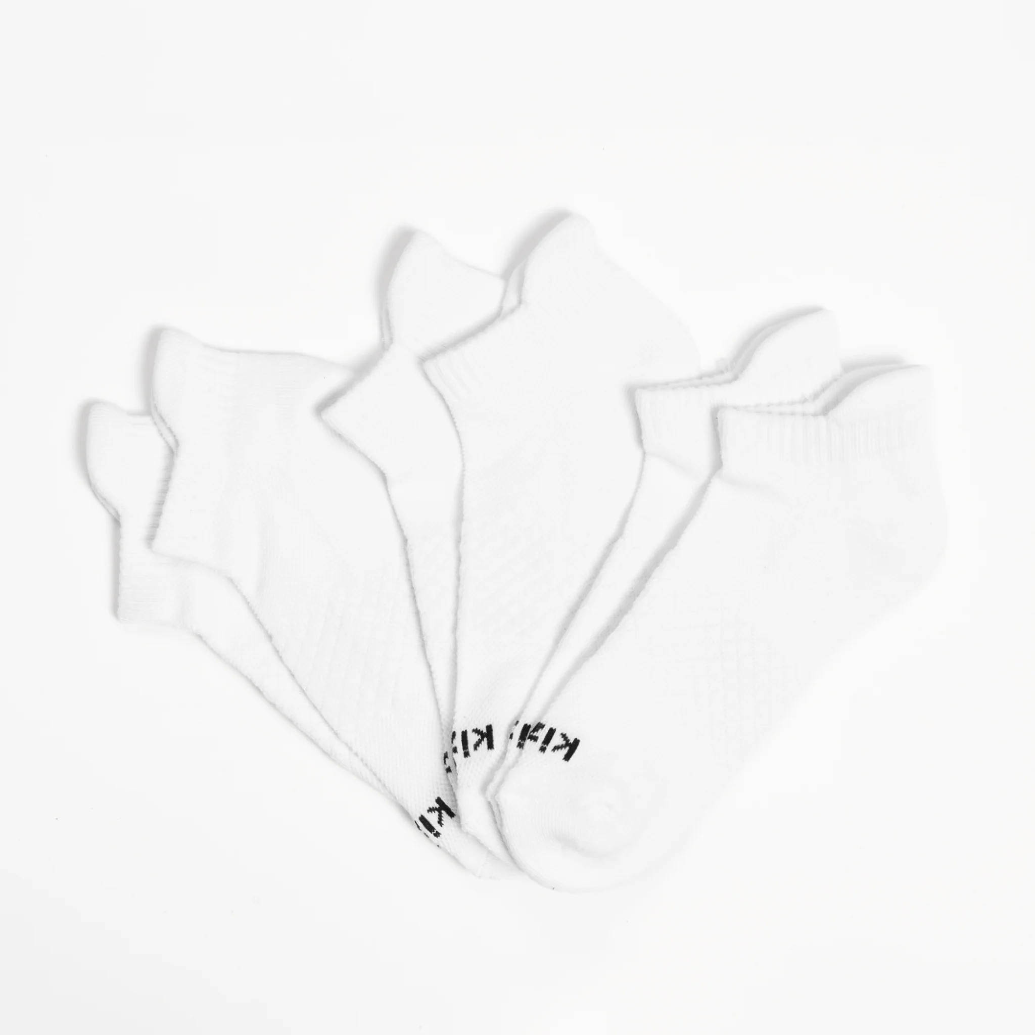 Kizik Ankle Socks - White - 3 Pack - Image 5