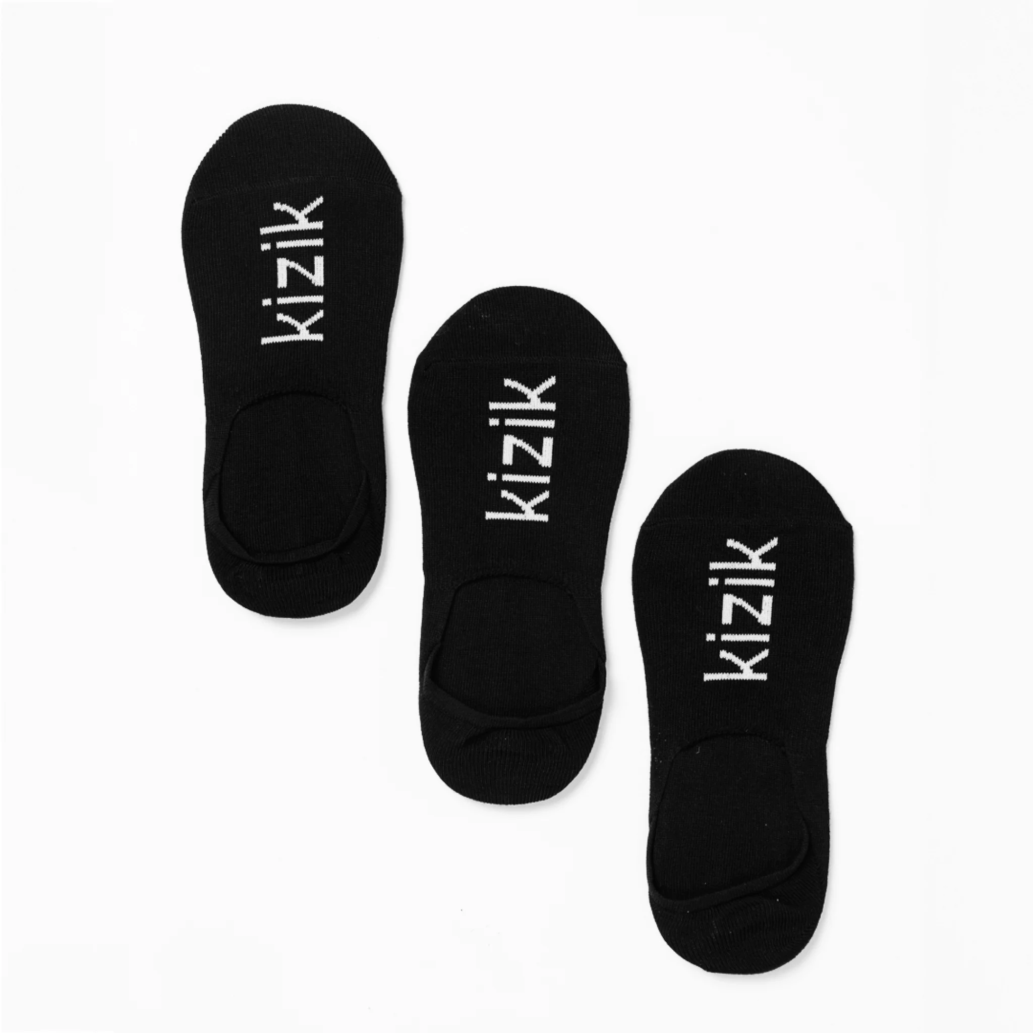 Kizik No Show Socks - Black - 3 Pack - Image 4